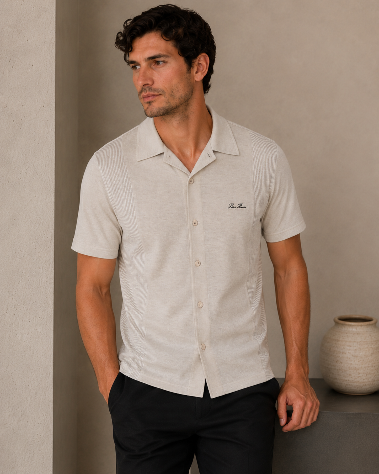 LP : Ribbed Panel Shirt