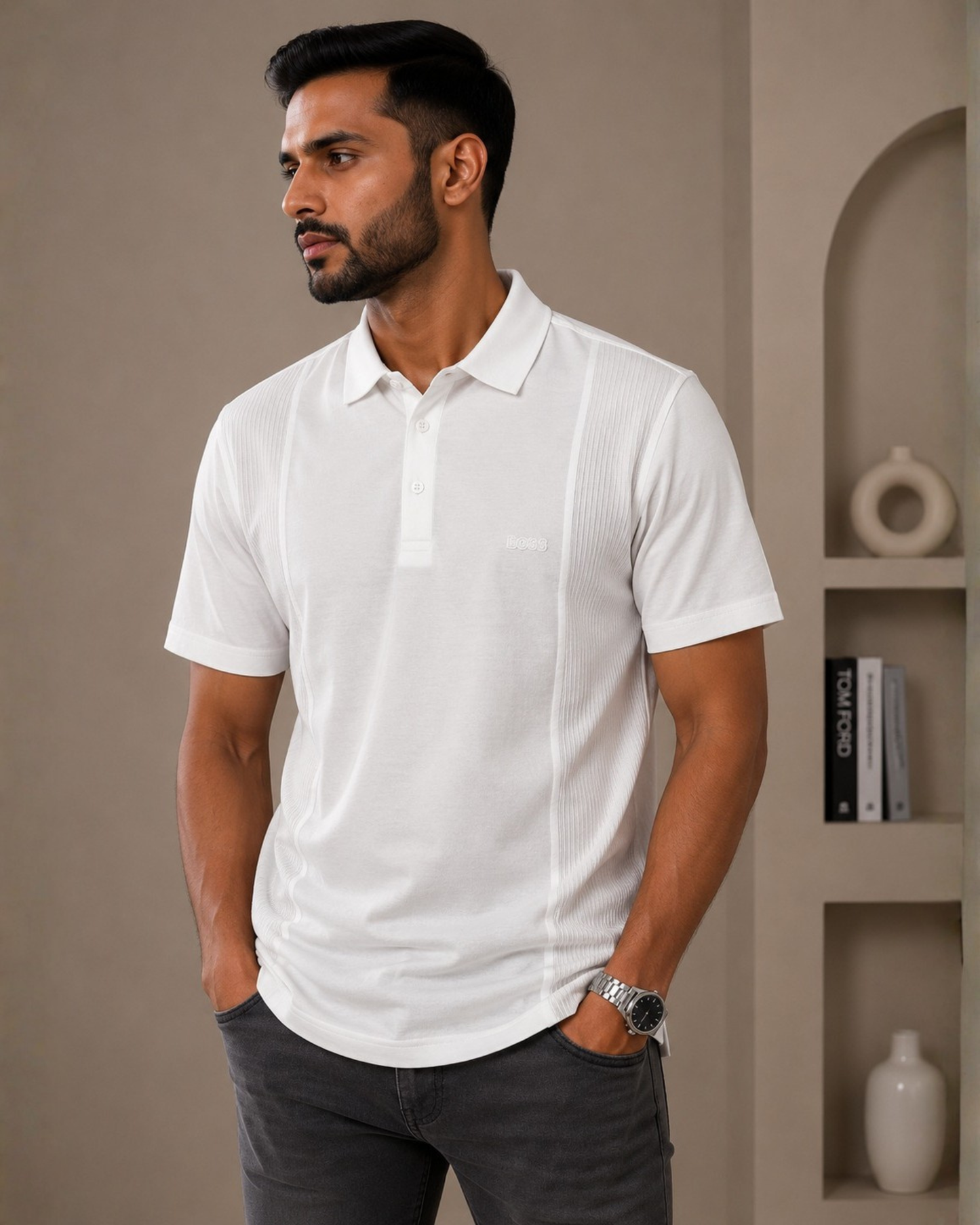 BS : Ribbed Panel Golfer